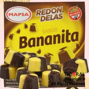 BOMBON REDONDELAS BANANITA CAJA X 3KG MAPSA